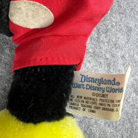 Vintage MICKEY MOUSE Plush 10”‎ Disneyland Walt Disney World Sitting - Picture 5 of 5